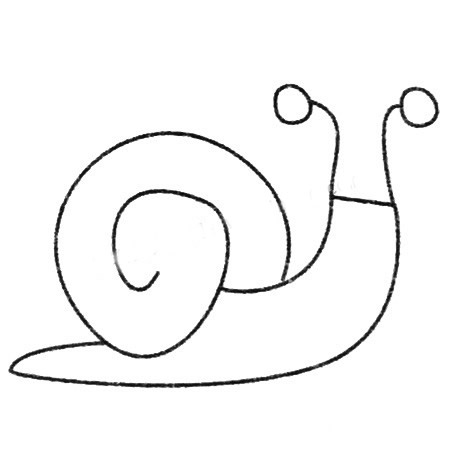 蜗牛简笔画图片大全及画法步骤