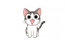 起司猫简笔画的画法步骤
