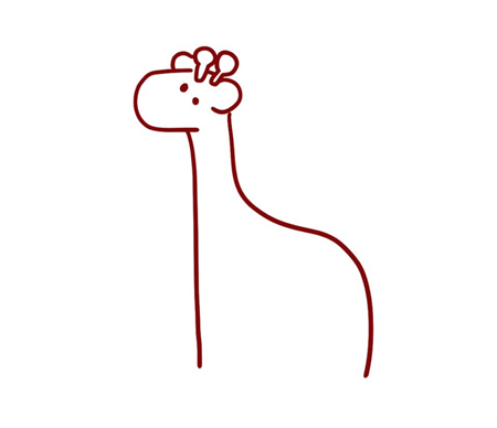 长颈鹿简笔画图片