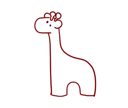 长颈鹿简笔画图片