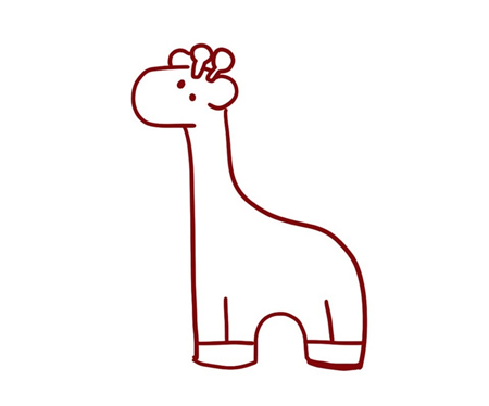 长颈鹿简笔画图片