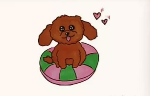 泰迪狗简笔画图片