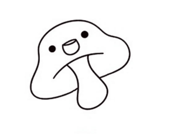卡通蘑菇简笔画图片