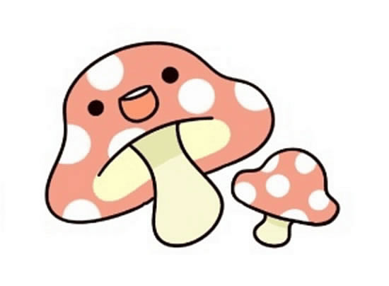 卡通蘑菇简笔画图片