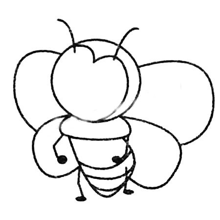 蜜蜂简笔画图片大全