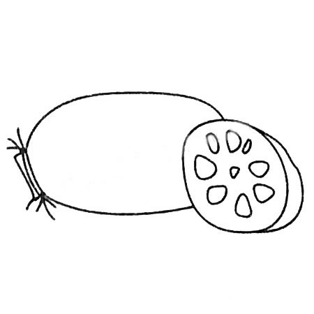 莲藕简笔画图片