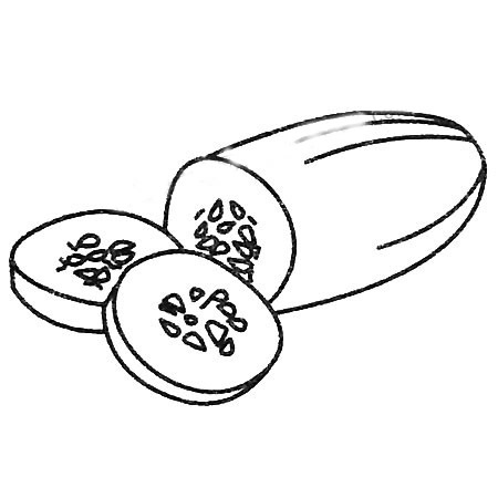 黄瓜简笔画图片