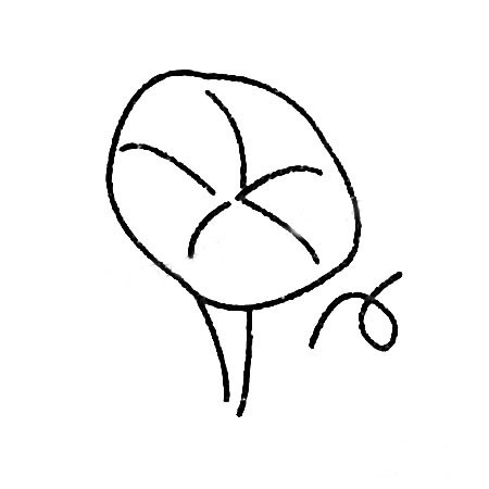 牵牛花简笔画图片