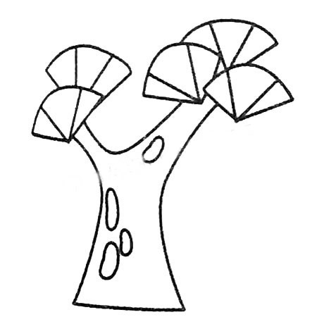 松树简笔画图片