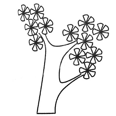 松树简笔画图片
