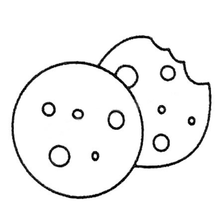 饼干简笔画