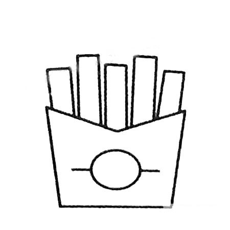 薯条简笔画大全及画法步骤