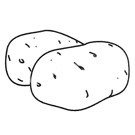 土豆简笔画大全及画法步骤
