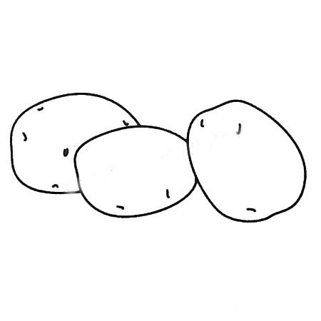 土豆简笔画大全及画法步骤