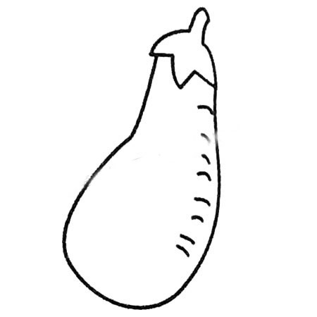 茄子简笔画大全及画法步骤