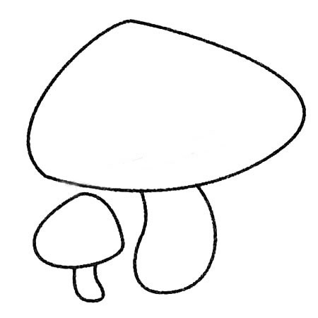 蘑菇简笔画