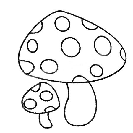 蘑菇简笔画