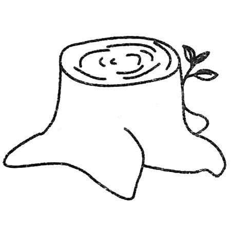 树桩简笔画大全