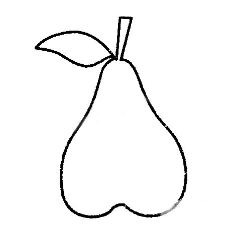 梨子简笔画大全及画法步骤