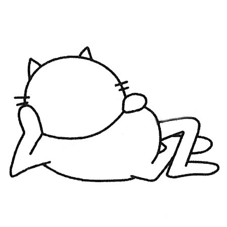 加菲猫简笔画