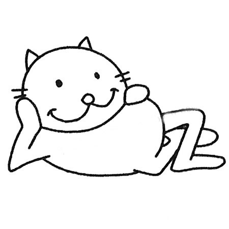 加菲猫简笔画