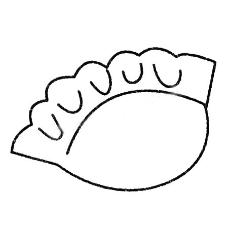 饺子简笔画大全及画法步骤