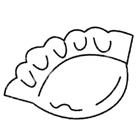 饺子简笔画大全及画法步骤