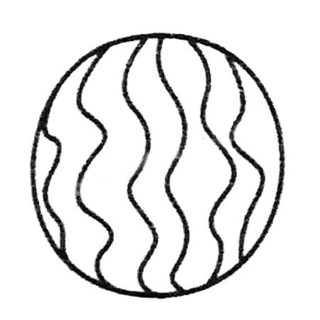 西瓜简笔画大全及画法步骤