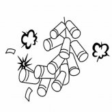 鞭炮的简笔画图片