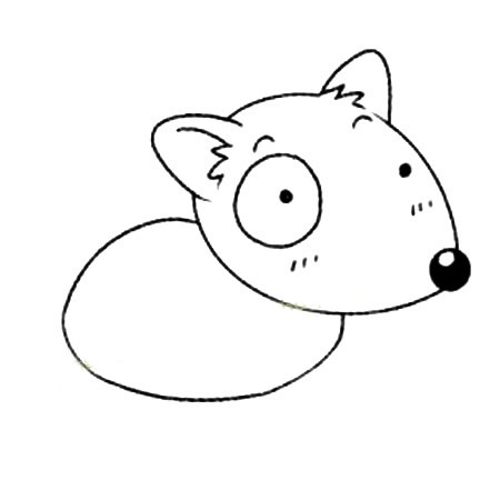 牛头梗犬简笔画