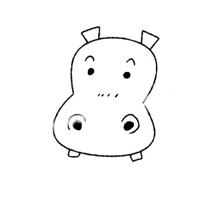 河马简笔画