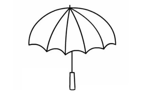 小雨伞简笔画