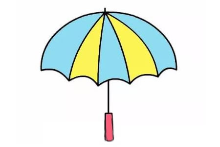 小雨伞简笔画