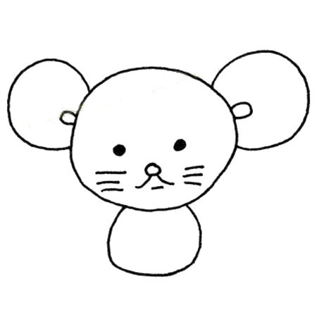 简笔画老鼠的画法