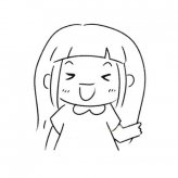 可爱活泼的小女孩简笔画