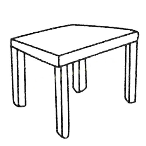 桌子简笔画大全及画法步骤