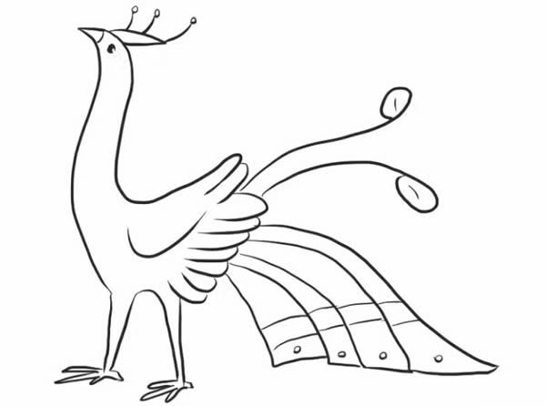 怎么画孔雀简笔画步骤教程