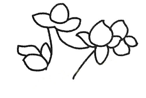 桃树简笔画图片