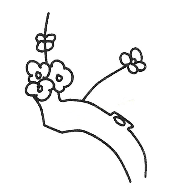 儿童简笔画大全 不同的桃树简笔画画法