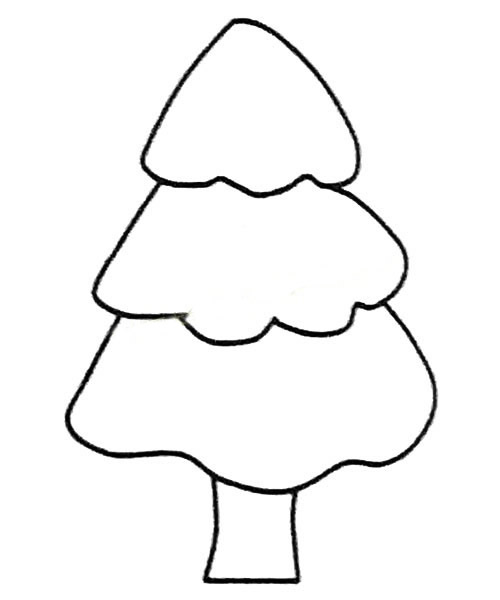 松树简笔画图片