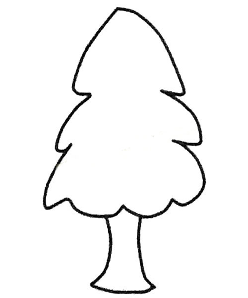 松树简笔画图片