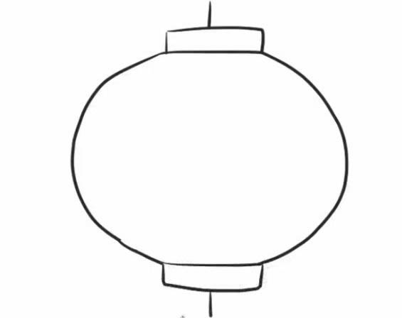 春节灯笼简笔画