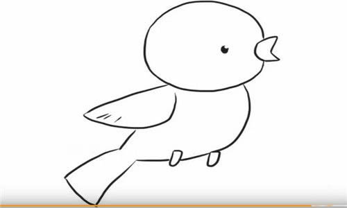 黄鹂鸟怎么画简笔画