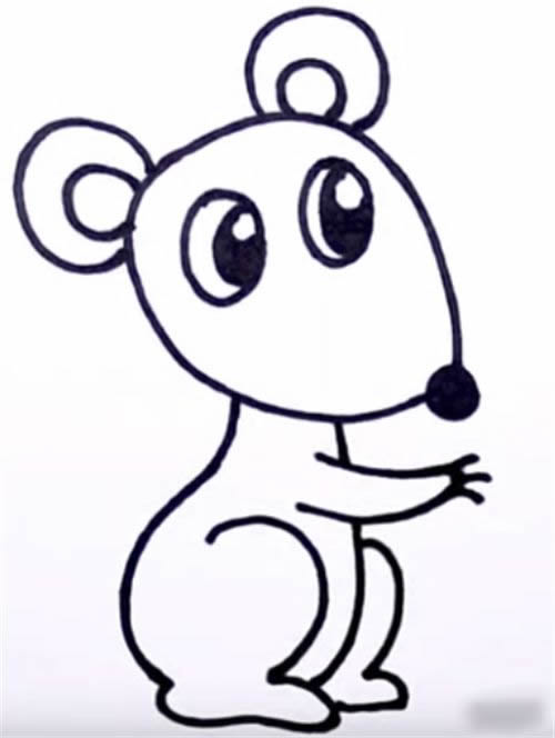 小老鼠怎么画简笔画