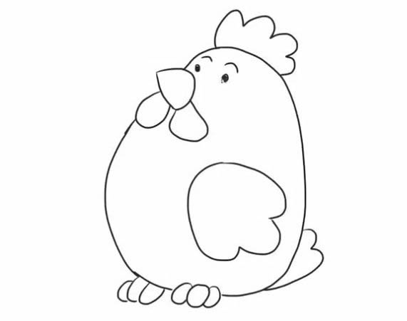 母鸡简笔画图片 母鸡简笔画怎么画