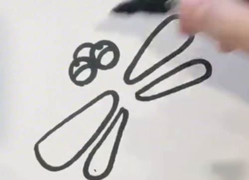 幼儿简笔画蜻蜓的画法步骤图解