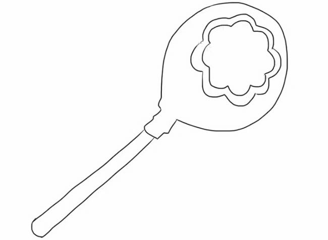 草莓棒棒糖简笔画教程
