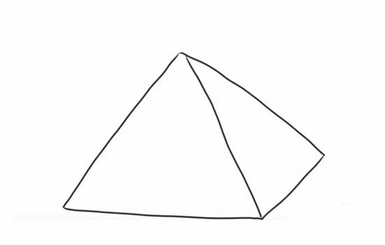 埃及金字塔的简笔画怎么画