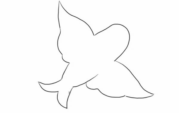 燕子风筝简笔画的画法步骤图片