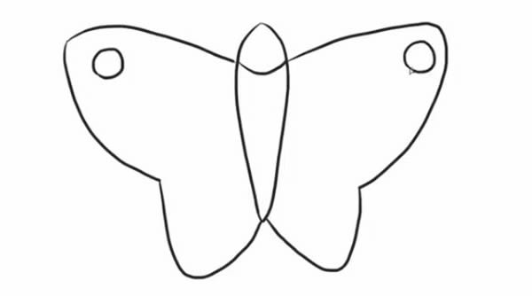蝴蝶风筝简笔画步骤教程